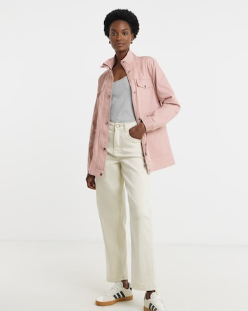 Blush Stretch Utility Jacket