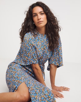 Whistles Ditsy Bouquet Midi Dress