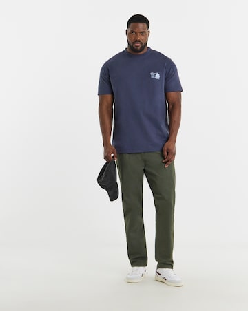 Jack & Jones Coastal Woodland Back Graphic T-Shirt - Grey