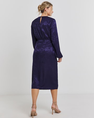 Joanna Hope Jacquard Tie Waist Dress