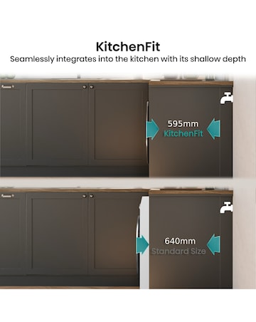 Hisense KitchenFit 5i Series WD5I1245BWR 12kg/8kg Washer Dryer - White