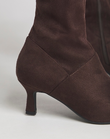 Hillary Kitten Heel High Leg Boot - Extra Wide Fit (EEE) & Standard Calf