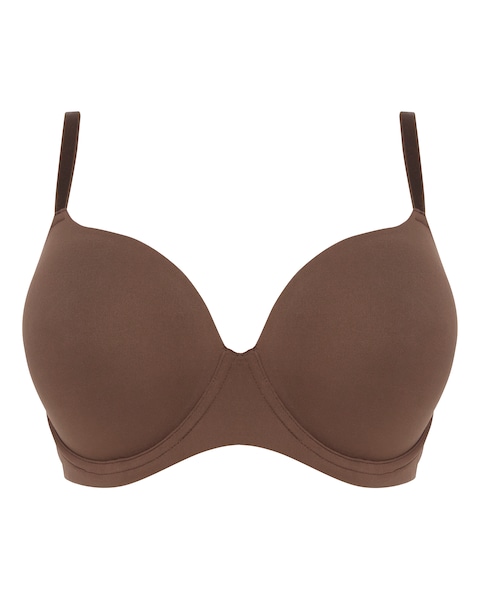Feather Touch Moulded T Shirt Bra B-F-  Nude 1