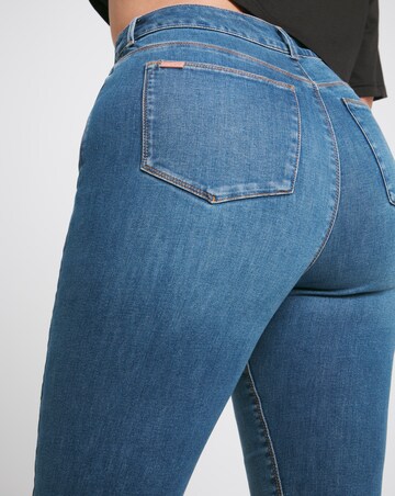 Chloe Mid Blue High Waist Distressed Skinny Jeans