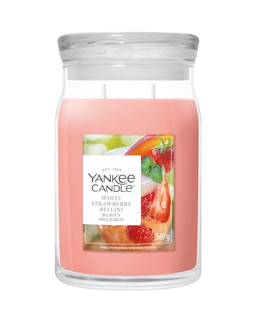 Yankee Candle Signature Large White Strawberry Bellini