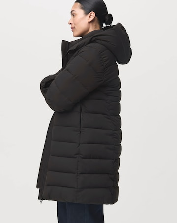 Mango Double Zip Hooded Puffer Coat