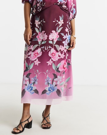 Joanna Hope Drop Waist Pleated Skirt