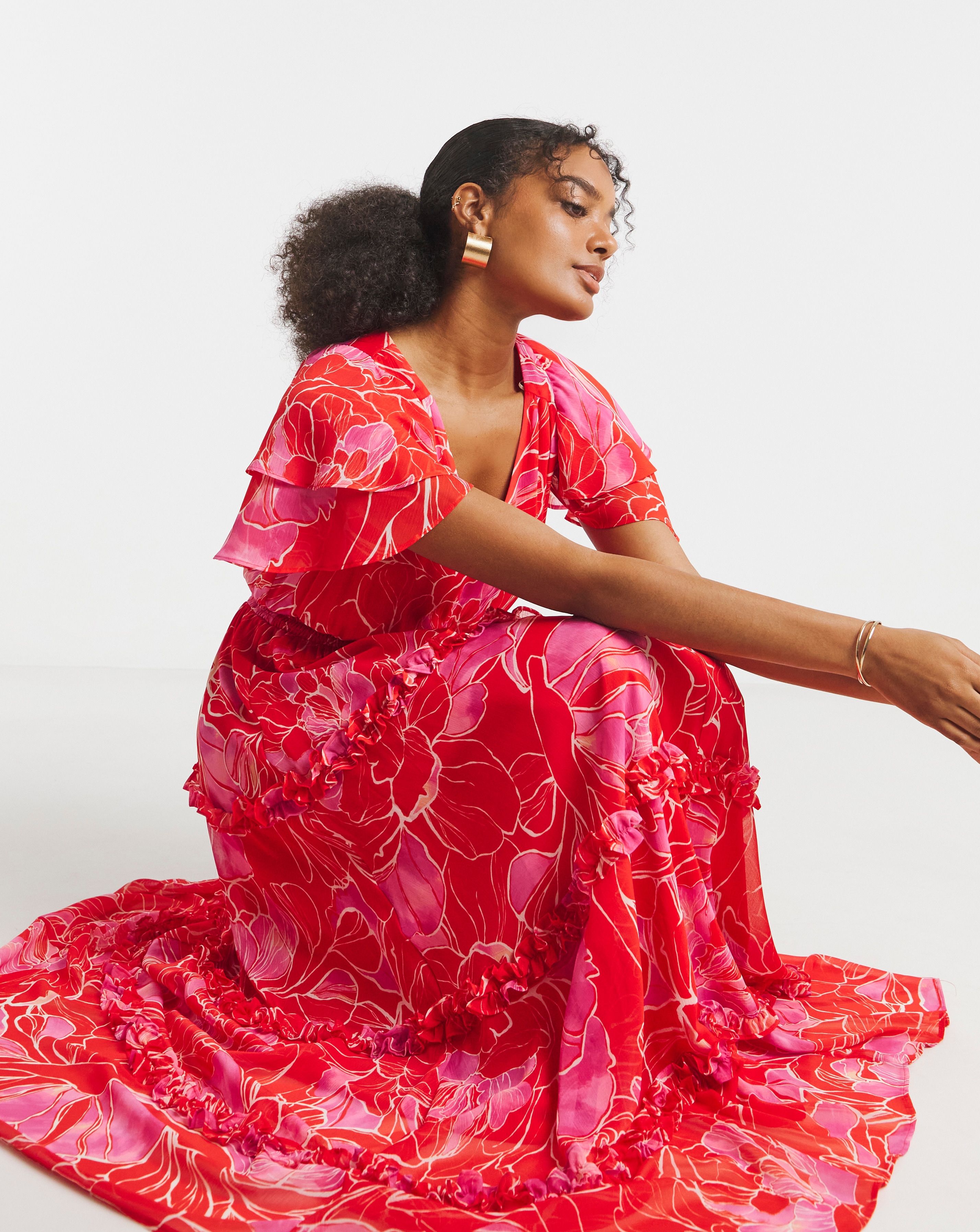 Joanna Hope Tiered Ruffle Maxi Dress | Fashion World