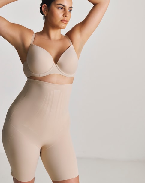 Miraclesuit Modern Miracle Firm Control  High Waist Thigh Slimmer Warm Beige