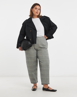 Grey Check Jacquard Trouser