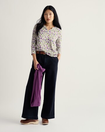 Seasalt Cornwall 3/4 Kellow Jersey Top