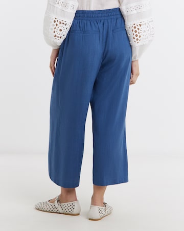 Linen Mix Wide Leg Culotte