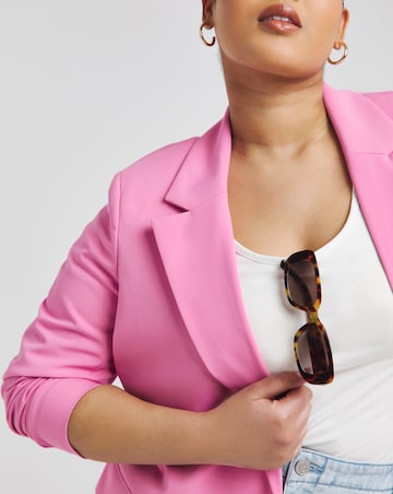 Pink Single Breasted Blazer