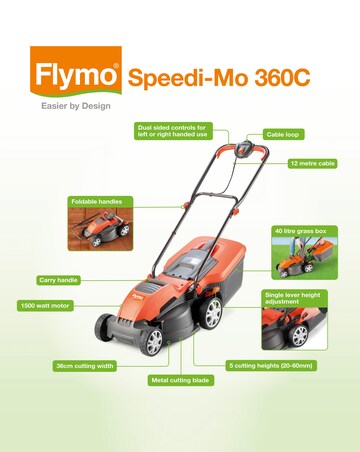 Flymo Speedi-Mo 360C Corded Lawnmower