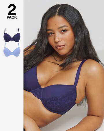 Dorina Curves Melanie 2 Pack Moulded Cup Wired Bras