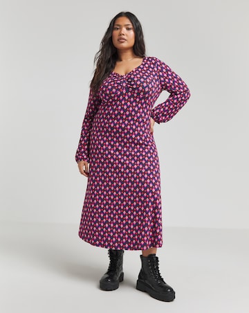 Joe Browns Gorgeous Geo Retro Jersey Midi Dress
