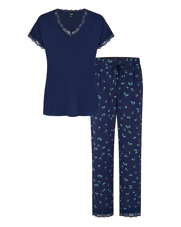 Pour Moi Sofa Loves Lace Tshirt And Trouser PJ Set