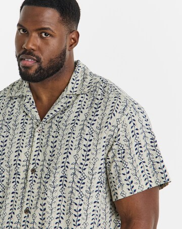 Jack & Jones Premium Lyon Printed Shirt - Natural
