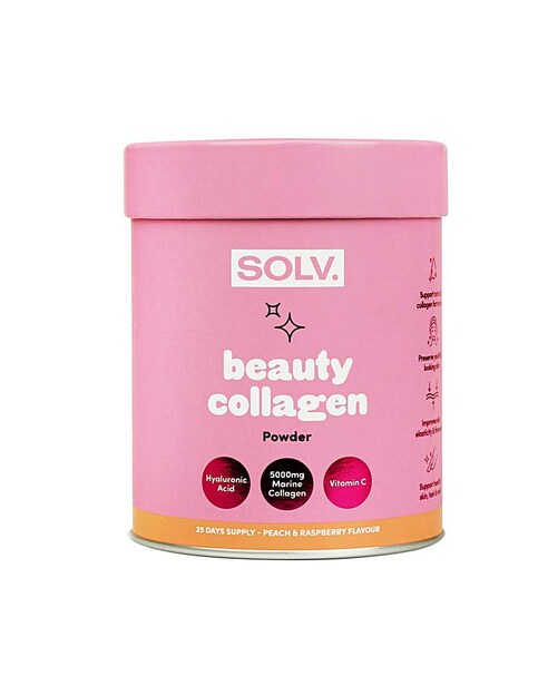 SOLV Collagen Peach & Raspberry Powder