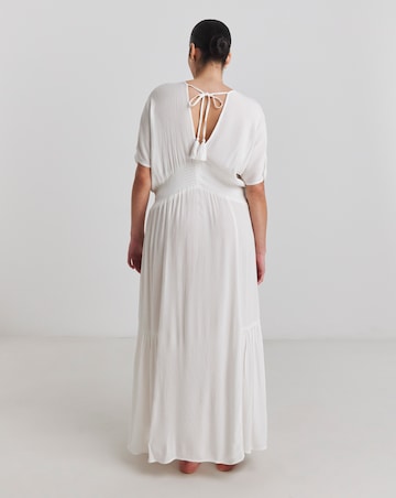 Rayon Crepe Maxi Beach Dress