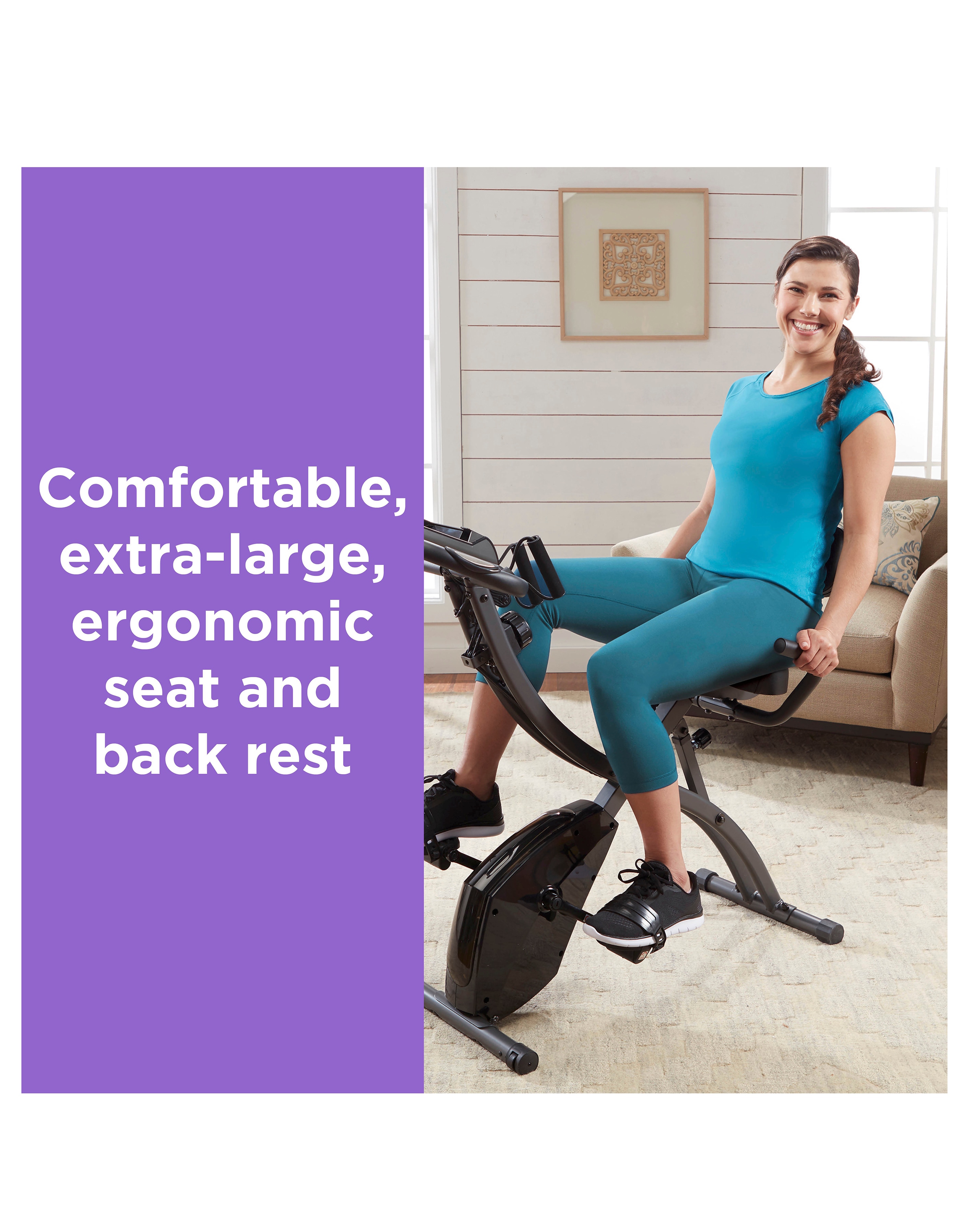 Slim Cycle 2-in-1 Exercise Bike by New Image | Fashion World