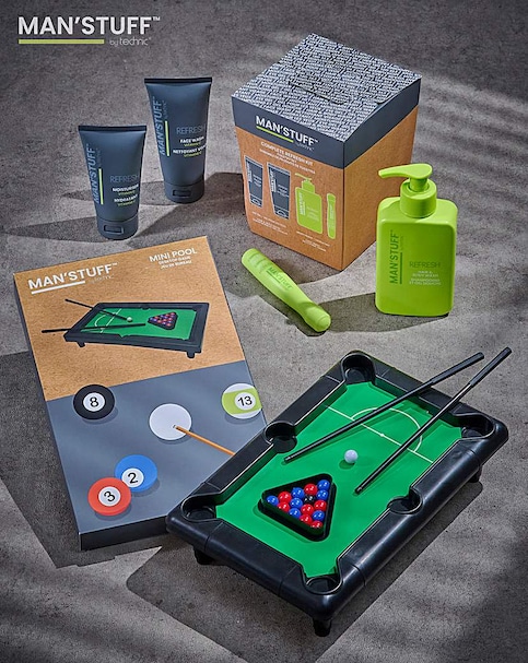 Man's Stuff Wash set & free travel game