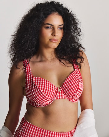 MAGISCULPT Gingham Underwired Bikini Top