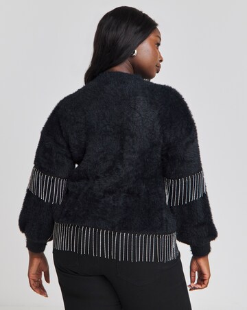 Lovedrobe Diamante Fringe Jumper