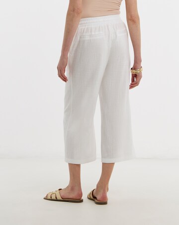 Linen Mix Wide Leg Culotte
