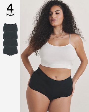 Pretty Secrets (4 Pack) Cotton Boy Short Knickers