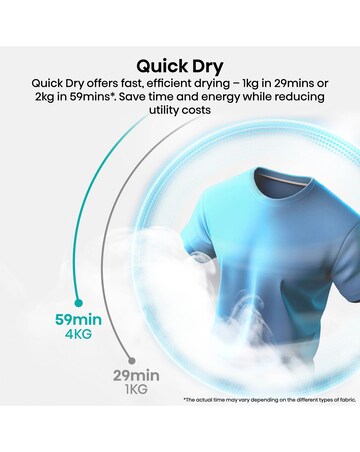 Hisense Power Steam 5i Series DH5I104BWAB WiFi-enabled 10kg Tumble Dryer - Black