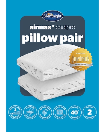 Silentnight Airmax 2 Pack Cool Pro Pillow