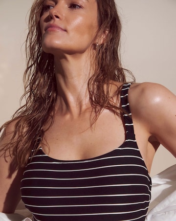 Anthology Hidden Wire Scoop Striped Swimsuit