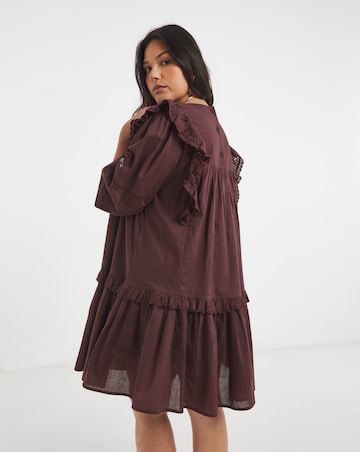Yoke Detail Smock Dress