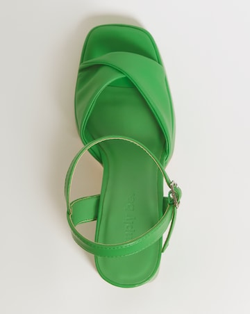 Tara Twist Front Platform Heeled Sandals - Wide Fit (E)