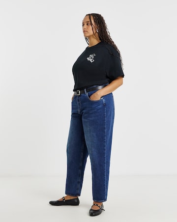 Black Witch Embroidery T-Shirt