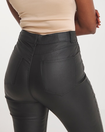 Chloe Black Coated High Waist Skinny Jeans