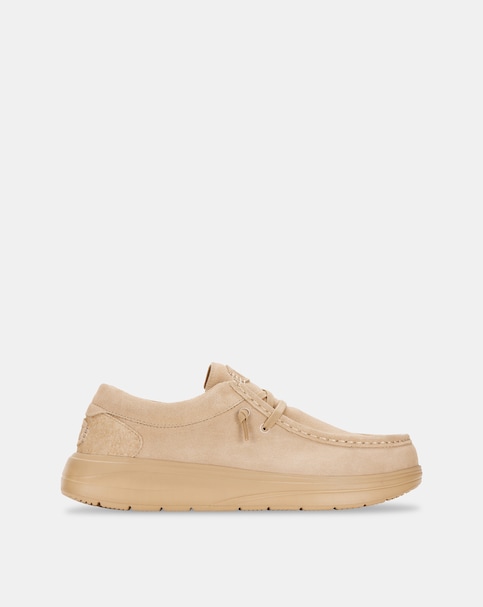 HEYDUDE Wally COMF Suede Shoes - Tan