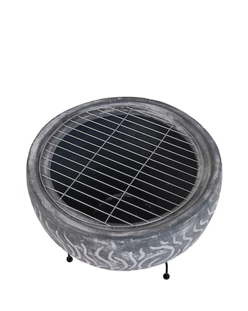 Charles Bentley SNUG Toledo Clay BBQ Firepit with Grill