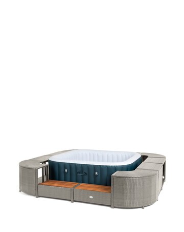 Lay-Z-Spa 188cm Square Rattan Hot Tub Surround