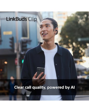 Sony LinkBuds Clip Open-Ear True Wireless Earbuds - Greige