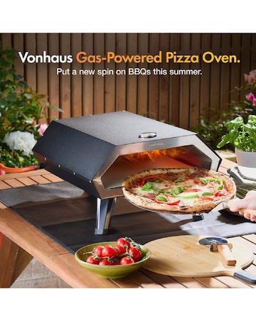 VonHaus Gas Pizza Oven with Accessories