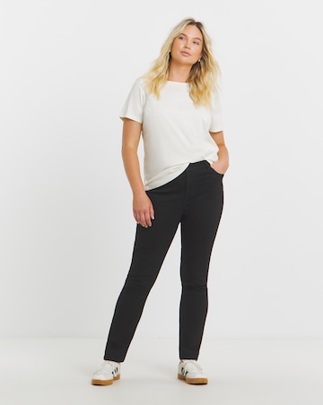 Super Stretch Premium Denim Black Slim Jeans