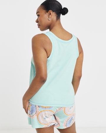 Pretty Secrets (2 Pack) Rib Vest Pyjama Short Sets