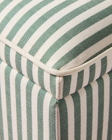 Naomi Stripe Storage Footstool