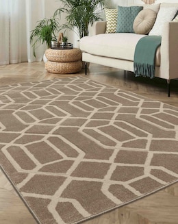 Newport Lattice Geometric Rug