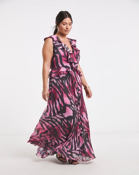 Joanna Hope Printed Pleated Dress