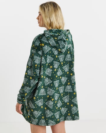 Pretty Secrets Christmas Fleece Hooded Lounge Dress