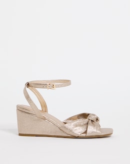 Joanna Hope Knotted Vamp Wedge Sandal - Wide Fit (E)