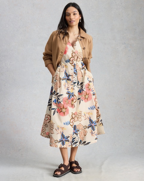 White Stuff Kate Button Through Dress